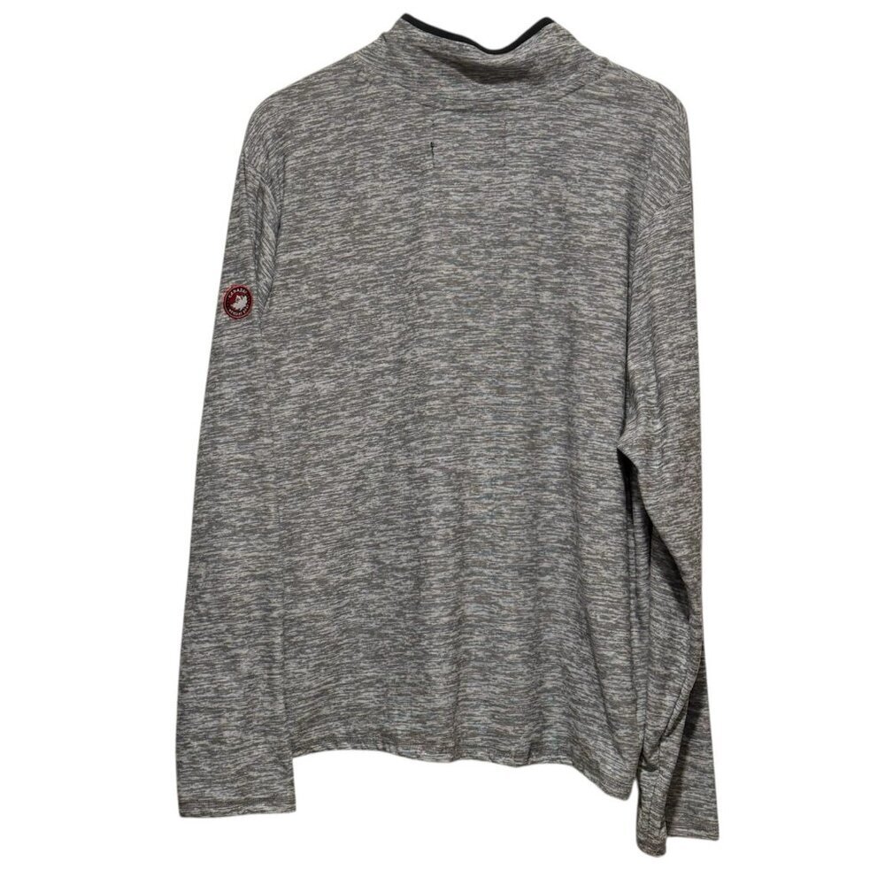 NWT Canada Weather Gear Mens XL Gray Quarter Zip Pullover Long Sleeve Top Shirt - Picture 4 of 10